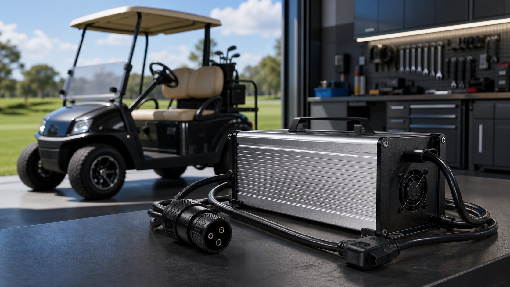 Golf cart charger blog cover