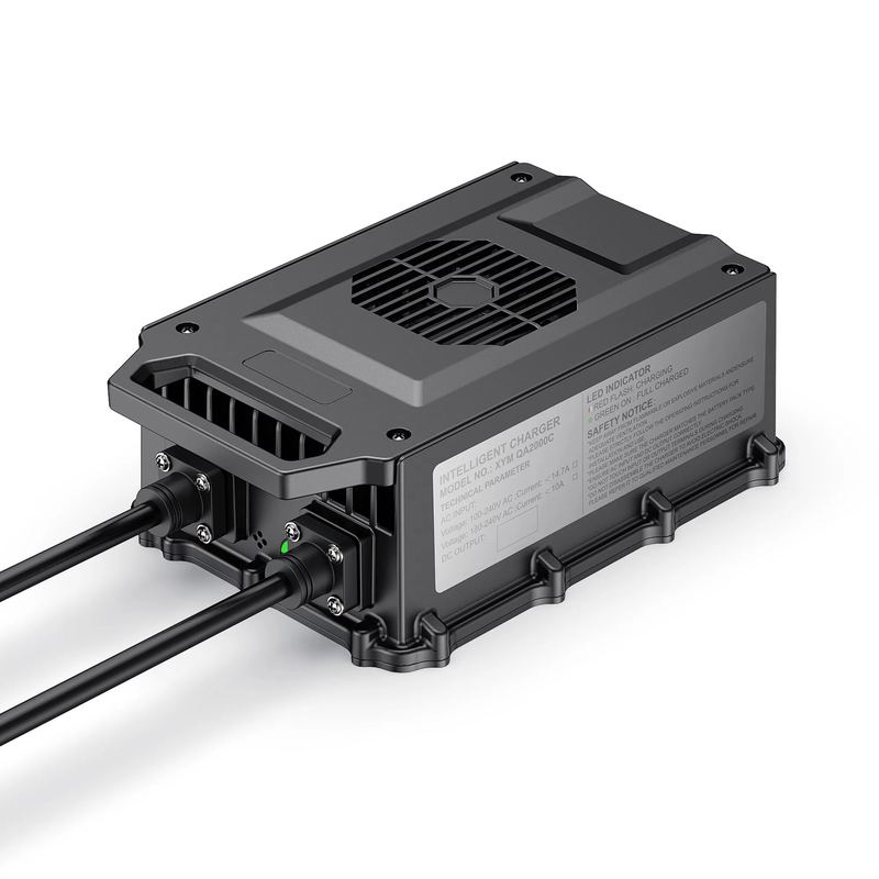 24V-72V project-specific output up to 2000W industrial battery charger and waterproof charger for high-capacity lithium battery systems for industrial and outdoor equipment with oem custom battery charger connectors