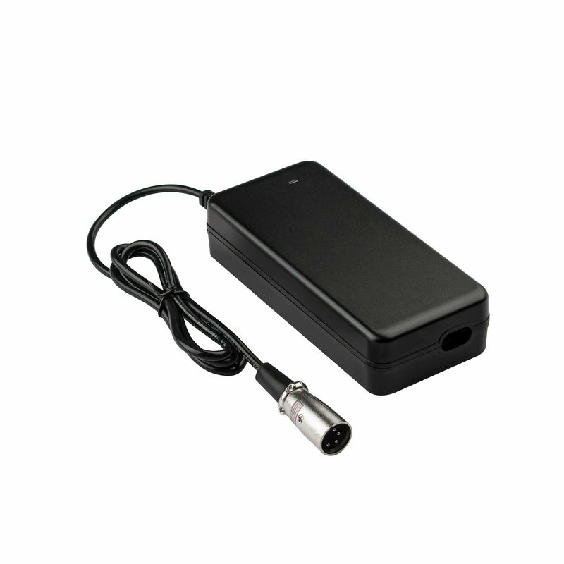 42V 2.0A e-bike charger and electric scooter charger for 36v nominal lithium battery with 4-pin circular connector