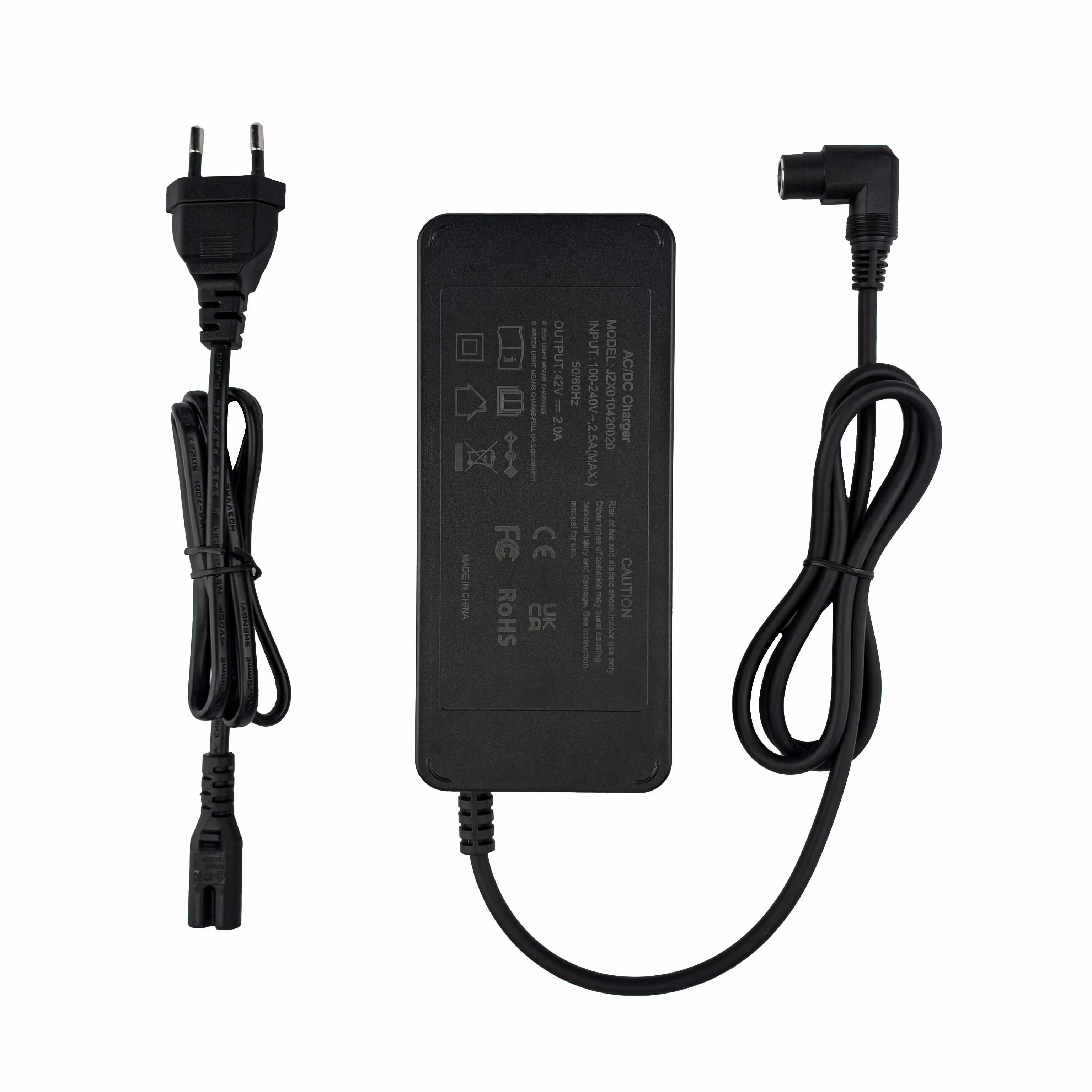 42V 2A Phylion Compatible E-Bike Charger with 2-Pin RCA Connector